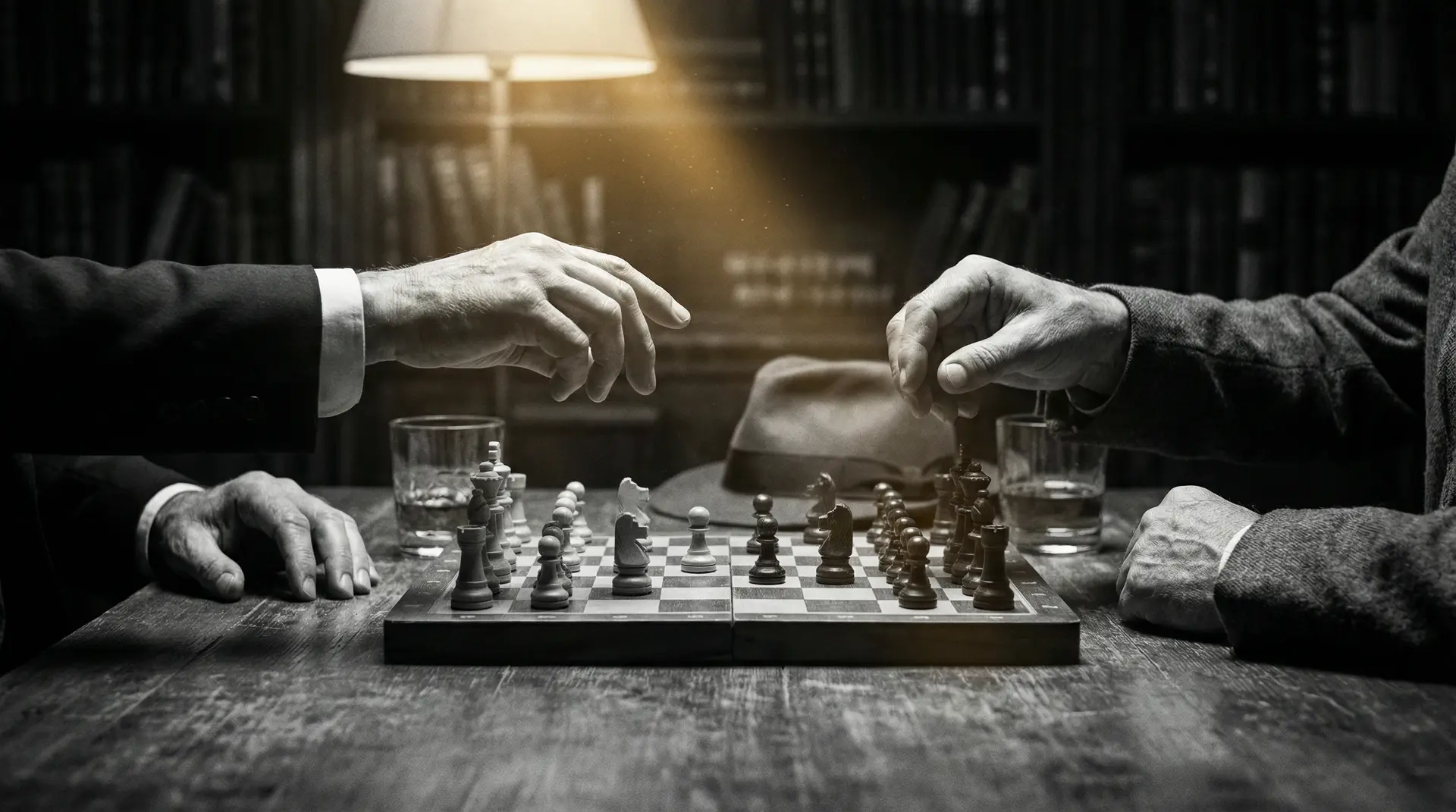 艳母qvod 艺术探索系列 - 非线性叙事，棋盘上的对弈象征命运的交错